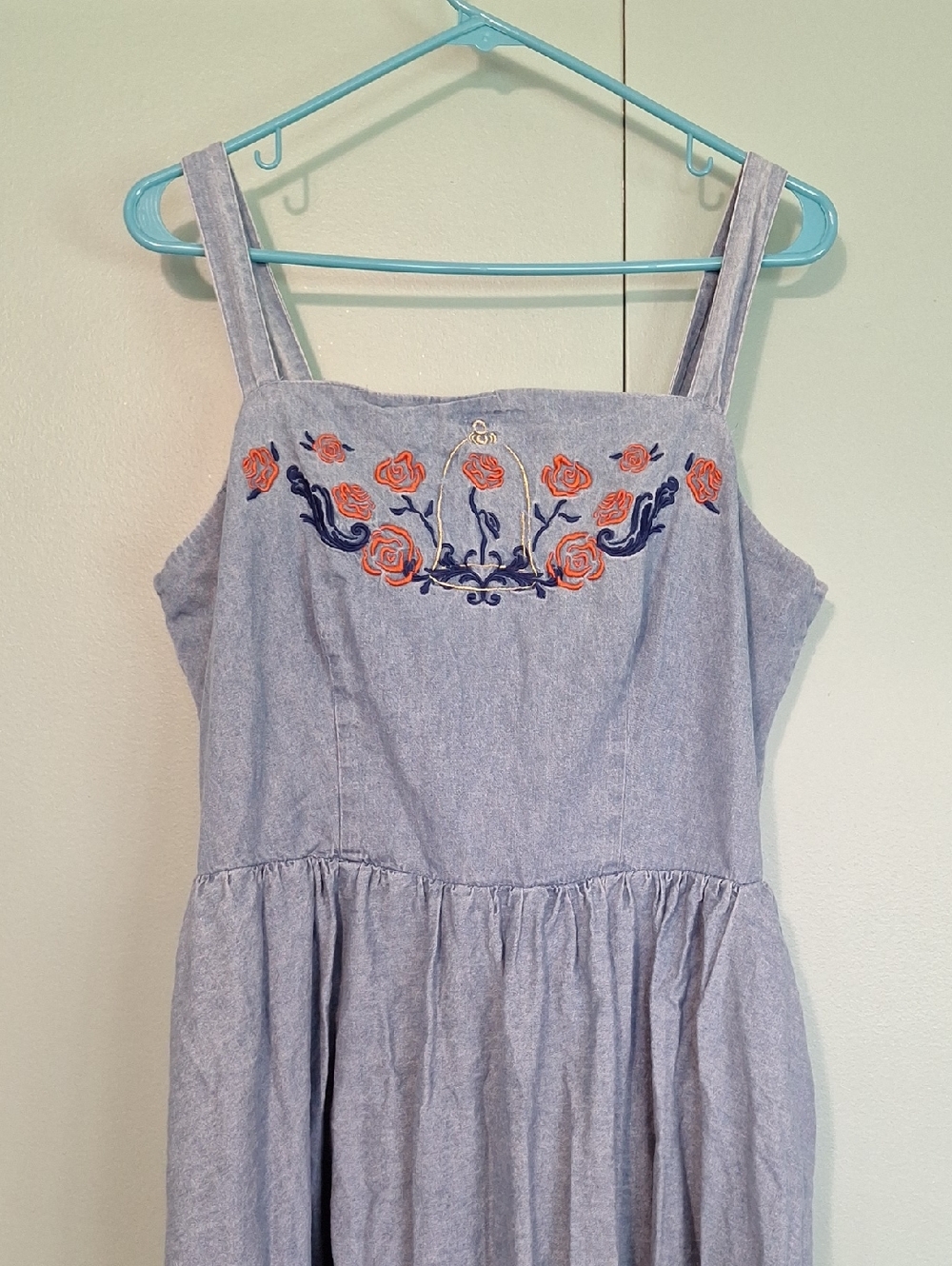 Disney Beauty And The Beast Belle Blue Long Dress Size Large - Picture 2 of 7